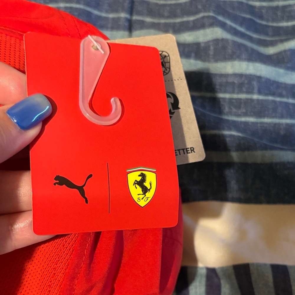 Ferrari Red Logo Baseball Cap - Picture 3 of 9